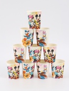 Посуда одноразовая бумажная на 10 персон: стаканы, тарелки, скатерть, Друзья - Фото 7