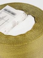 УЦЕНКА Лента парчовая 50 мм × 25 ±1 ярд(23 м ±1 м) золотой АУ - Фото 5