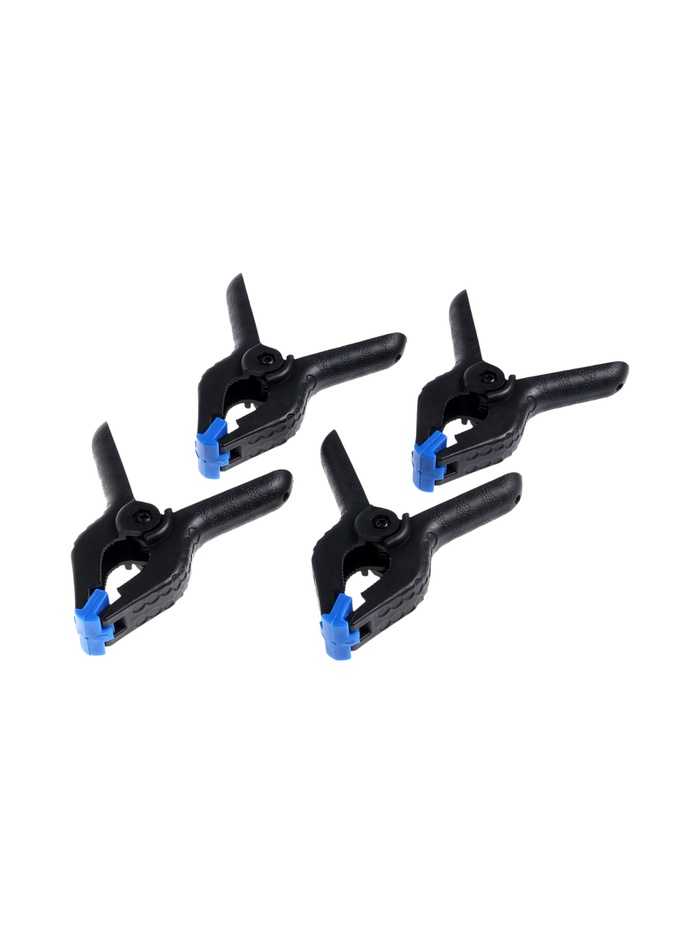 Струбцины быстрозажимные, прищепки, 4", зажим до 50 мм, 4 шт. - Фото 1