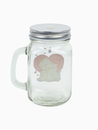 УЦЕНКА Банка с ручкой, крышкой и трубочкой "Котик" 450 мл, 10х7,5х13 см - Фото 3