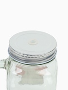 УЦЕНКА Банка с ручкой, крышкой и трубочкой "Котик" 450 мл, 10х7,5х13 см - Фото 4