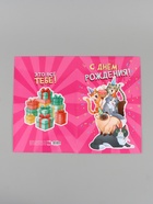 Открытка поздравительная с карманом для денег «С Днём рождения», коты, 19 х 29 см - Фото 5