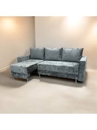 Диван прямой «Тренсформер», спальное место 2000×1450 мм, ткань bliss 42, цвет тёмно-серый - Фото 2