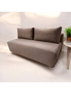 Диван прямой «Брандт 2», спальное место 1920×1400 мм, ткань velutolux 23, цвет коричневый