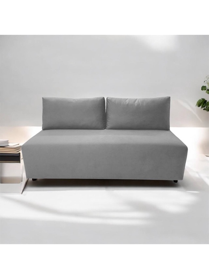 Диван прямой «Брандт 2», спальное место 1920×1400 мм, ткань velutolux 32, цвет серый - Фото 1