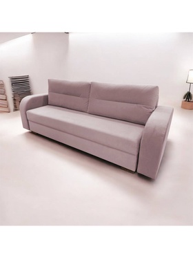 Диван прямой «Киви 3», спальное местом 1920×1500 мм, ткань velutolux 37, цвет пыльно–розовый