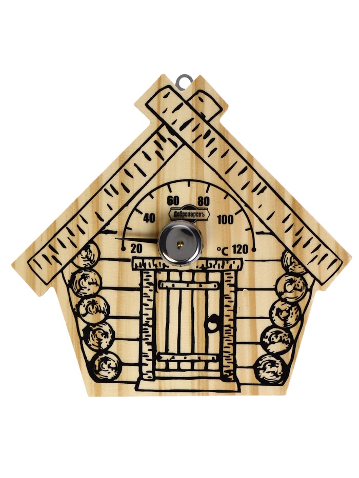 УЦЕНКА Термометр для бани "Парилочка", деревянный, 17 х 16 см, Добропаровъ - Фото 1