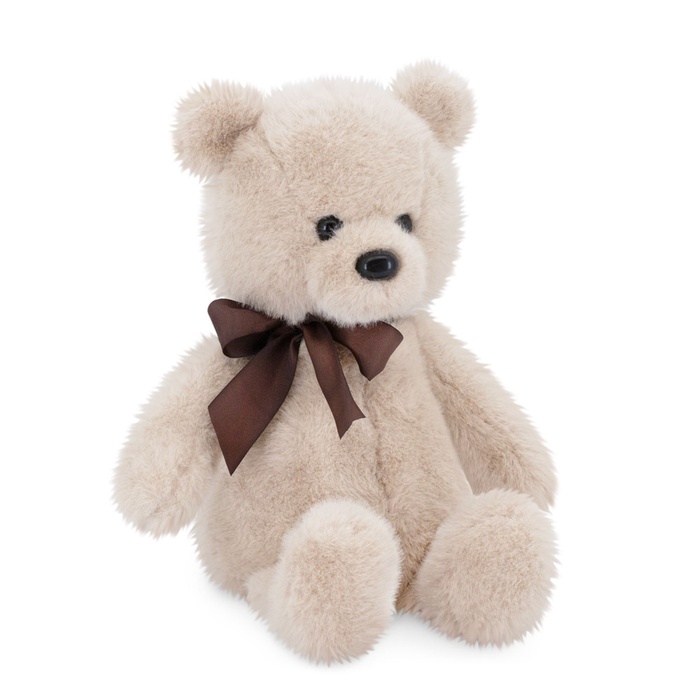 Мягкая игрушка «Медвежонок Тёпа с шоколадным бантом», бежевый, 33 см - Фото 1