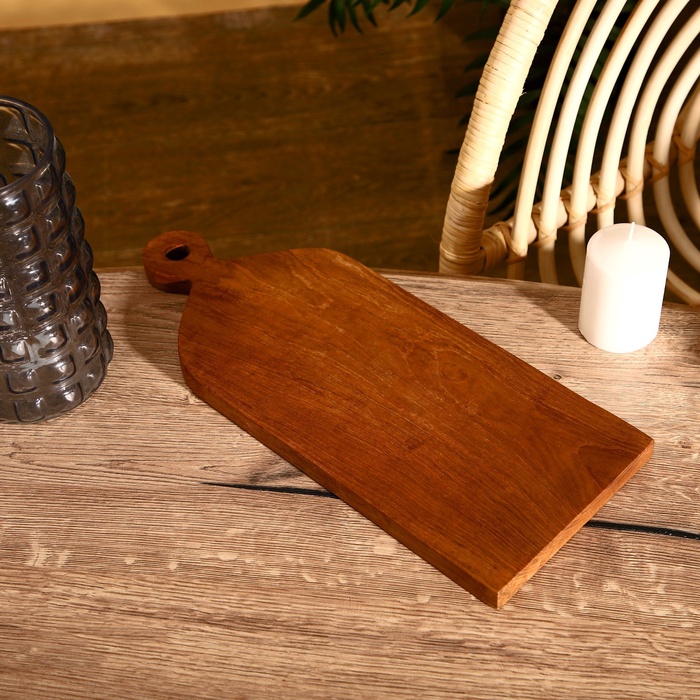 УЦЕНКА Доска разделочная, 40×15×2 см, тиковое дерево - Фото 1