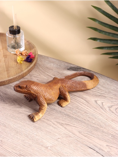 УЦЕНКА Сувенир «Варан», 30×15×11 см, дерево акация