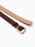 Ремень женский, затяжка, без винта, 4×110 см, пряжка золотистая, коричневый - фото 809539689