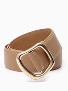 Ремень женский, затяжка, без винта, 4×110 см, пряжка золотистая, бежевый - фото 809539692