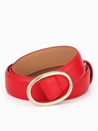 Ремень женский, затяжка, 3×110 см, пряжка золотистая, без винта, красный  (артикул 10961984)  большой выбор товаров оптом и в розницу по низким ценам с доставкой