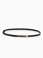 Ремень женский, 0.8×110 см, гвоздик, золотистая пряжка, чёрный - фото 809539710