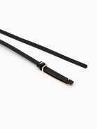 Ремень женский, 0.8×110 см, гвоздик, золотистая пряжка, чёрный - Фото 7