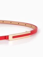 Ремень женский, 0.8×110 см, гвоздик, золотистая пряжка, красный - Фото 4