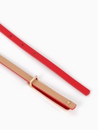 Ремень женский, 0.8×110 см, гвоздик, золотистая пряжка, красный - Фото 7