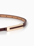 Ремень женский, 0.8×110 см, гвоздик, золотистая пряжка, коричневый - Фото 4