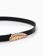 Ремень женский «Перо», гвоздик, 2×110 см, без винта, чёрный - Фото 4