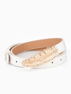 Ремень женский «Перо», гвоздик, 2×110 см, без винта, белый - Фото 2