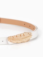 Ремень женский «Перо», гвоздик, 2×110 см, без винта, белый - Фото 3