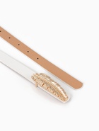 Ремень женский «Перо», гвоздик, 2×110 см, без винта, белый - Фото 5