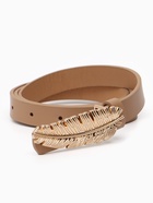 Ремень женский «Перо», гвоздик, 2×110 см, без винта, бежевый  (артикул 10961995)  большой выбор товаров оптом и в розницу по низким ценам с доставкой