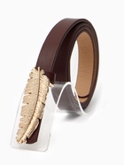 Ремень женский «Перо», гвоздик, 2×110 см, без винта, коричневый - фото 809539740