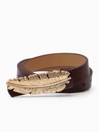 Ремень женский «Перо», гвоздик, 2×110 см, без винта, коричневый - Фото 3