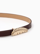 Ремень женский «Перо», гвоздик, 2×110 см, без винта, коричневый - фото 809539742