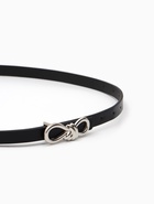 Ремень женский «Бант», серебристая пряжка, 1.5×110 см, гвоздик, чёрный - фото 809539748