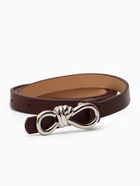 Ремень женский «Бант», серебристая пряжка, 1.5×110 см, гвоздик, коричневый  (артикул 10962001)  большой выбор товаров оптом и в розницу по низким ценам с доставкой