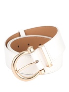 Ремень женский, 4×110 см, без винта, пряжка золотистая, 1 прокол, белый  (артикул 10962004)  большой выбор товаров оптом и в розницу по низким ценам с доставкой