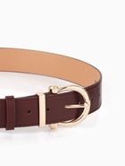 Ремень женский, 4×110 см, без винта, пряжка золотистая, 1 прокол, коричневый - фото 809539774