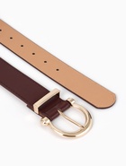 Ремень женский, 4×110 см, без винта, пряжка золотистая, 1 прокол, коричневый - фото 809539776