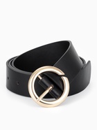 Ремень женский, 4×110 см, матовая пряжка, 1 прокол, чёрный - фото 809539785