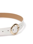 Ремень женский, 4×110 см, матовая пряжка, 1 прокол, белый - фото 809539793