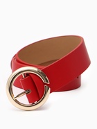 Ремень женский, 4×110 см, матовая пряжка, 1 прокол, красный - фото 809539798