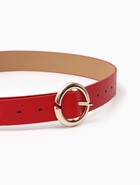 Ремень женский, 4×110 см, матовая пряжка, 1 прокол, красный - фото 809539799