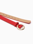 Ремень женский, 4×110 см, матовая пряжка, 1 прокол, красный - фото 809539801