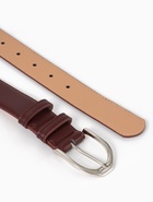 Ремень женский, 3.5×110 см, 1 прокол, серебристая пряжка, без винта, коричневый  (артикул 10962015)  большой выбор товаров оптом и в розницу по низким ценам с доставкой