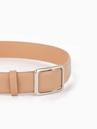 Ремень женский, 3.5×110 см, пряжка матовая, затяжка, бежевый - фото 809539870