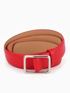 Ремень женский, 3.5×110 см, пряжка матовая, затяжка, красный  (артикул 10962024)  большой выбор товаров оптом и в розницу по низким ценам с доставкой