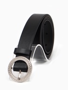 Ремень женский, 1 прокол, 3.5×110 см, без винта, чёрный - фото 809539905