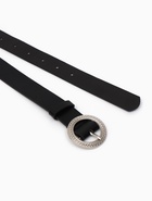 Ремень женский, 1 прокол, 3.5×110 см, без винта, чёрный - фото 809539909