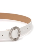 Ремень женский, 1 прокол, 3.5×110 см, без винта, белый - фото 809539913