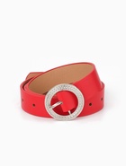 Ремень женский, 1 прокол, 3.5×110 см, без винта, красный - фото 809539917