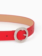 Ремень женский, 1 прокол, 3.5×110 см, без винта, красный - фото 809539918