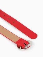 Ремень женский, 1 прокол, 3.5×110 см, без винта, красный - фото 809539921