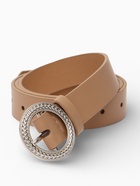 Ремень женский, 1 прокол, 3.5×110 см, без винта, бежевый - фото 809539924